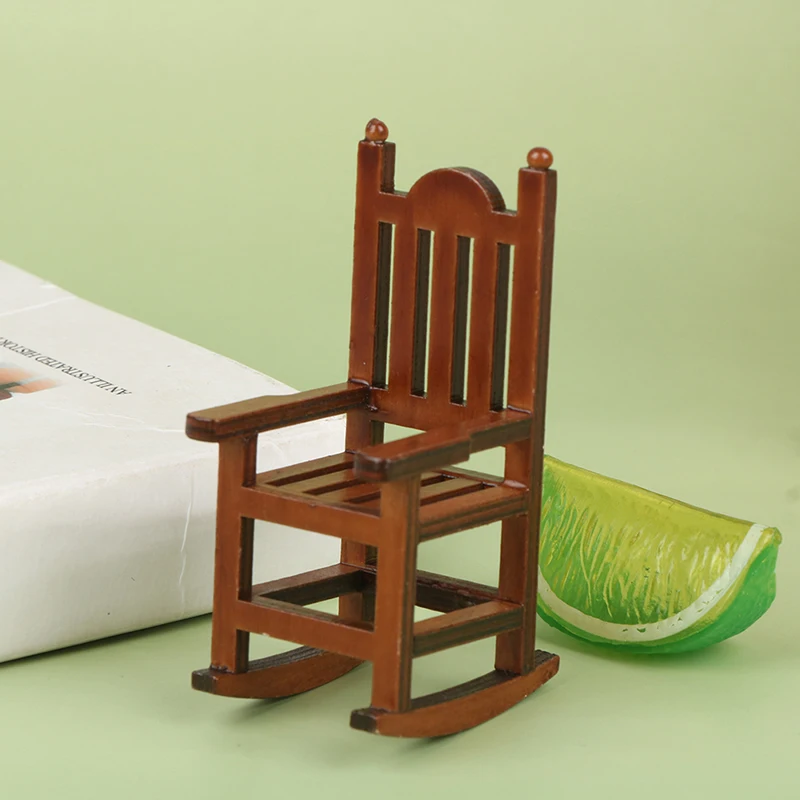 

1:12 Кукольный домик, мебель, кресло-качалка, аксессуары для украшения кукольного домика