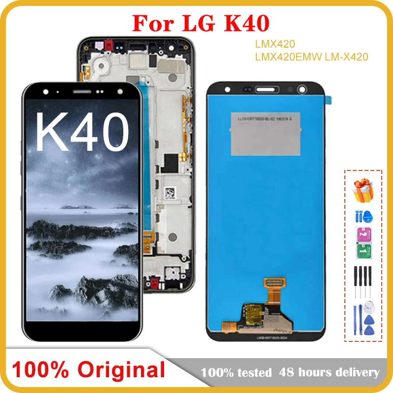 Оригинальный ЖК-дисплей для LG K40 K12 + K12 Plus X4 2019 X420EM X420HM X420N, ЖК-дисплей, сенсорный экран, дигитайзер с рамкой для LG K40 LCD