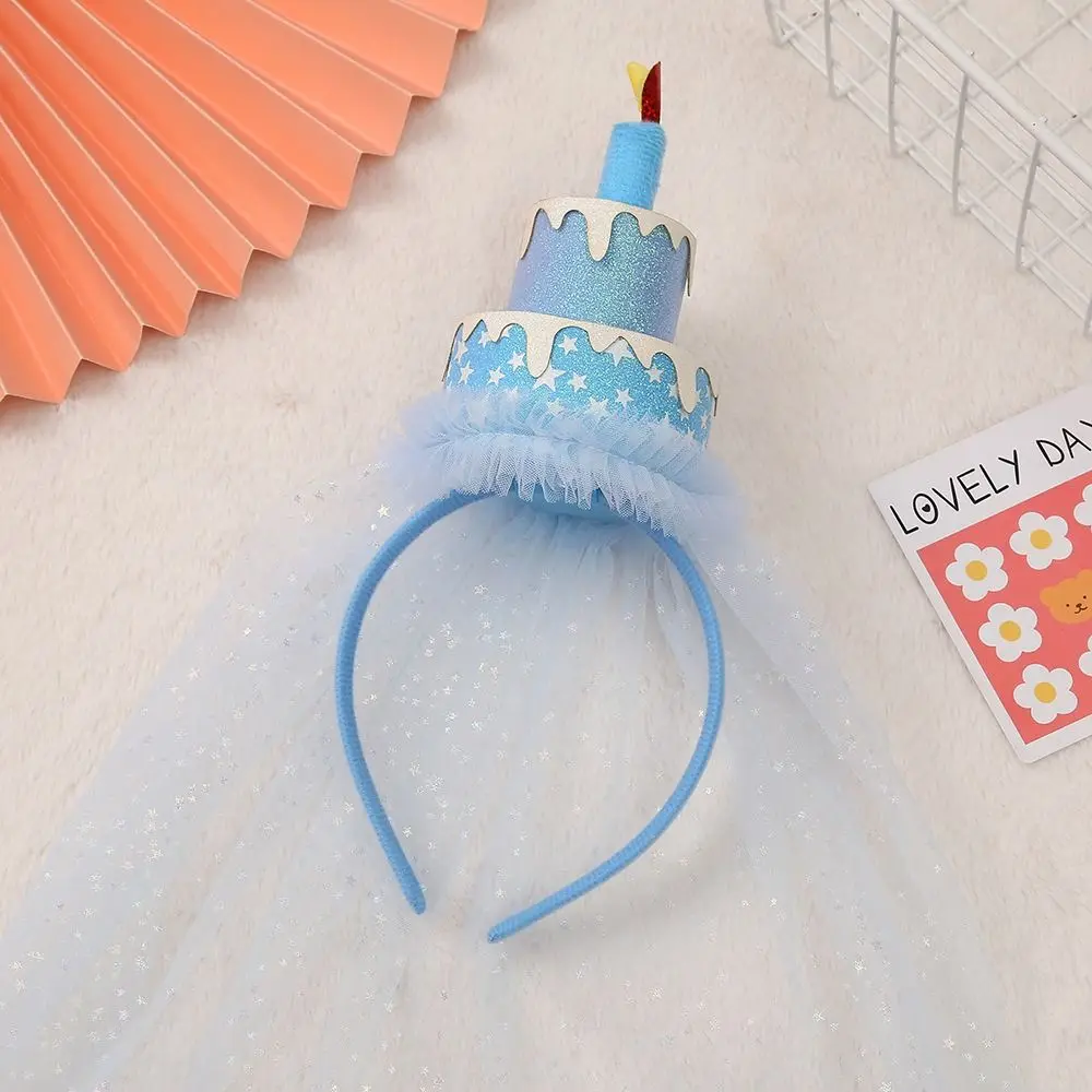 

Gauze Birthday Hat Hairband Girl Lovely Sequin Letter Happy Birthday Headwear Little Princess Happy Birthday Party Headband