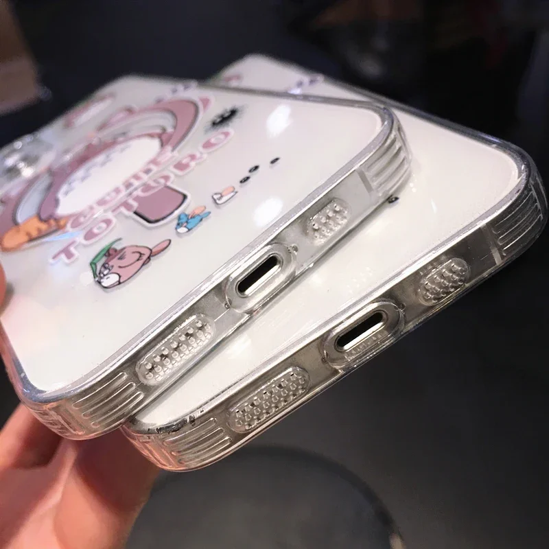 Cartoon Hot T-Totoros Magsafe Magnetic Phone Case for iPhone 16 15 14 13 12 11 8 7 Plus Pro Max X XR XSMax Soft Clear Tpu Cover