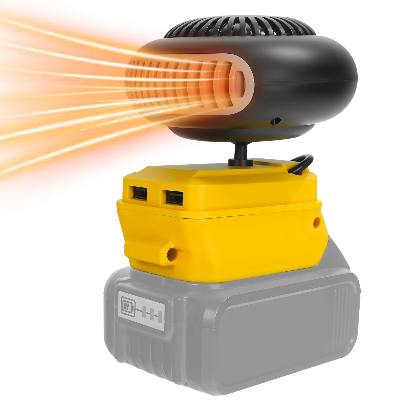 

Портативный вентилятор-нагреватель LaiPuDuo для аккумуляторов Dewalt 20 В