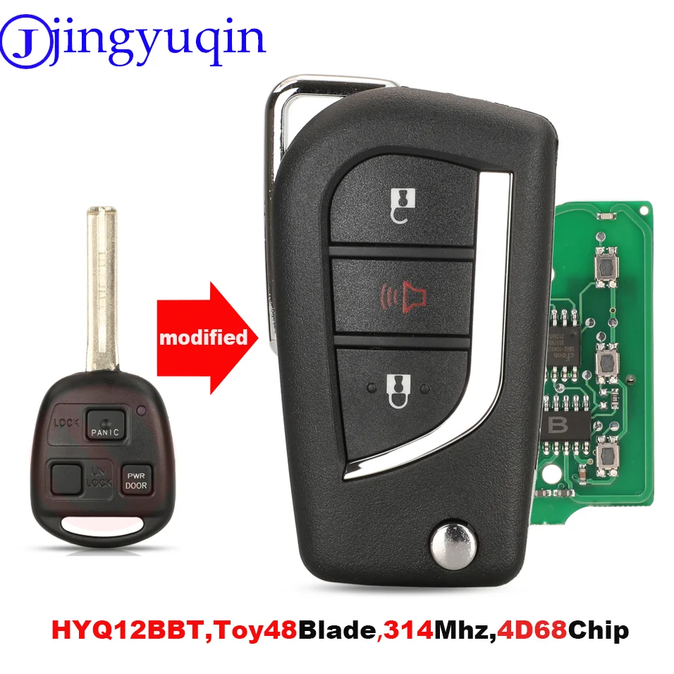 

Пульт Дистанционного Управления Jingyuqin 314,4 МГц С 3 Кнопками Для Toyota/Lexus RX330 RX350 RX400h RX450h