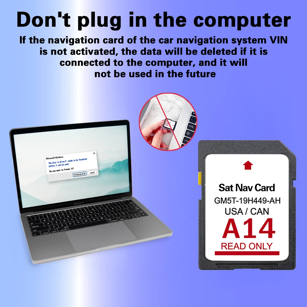 

A14 GM5T-19H449-AH For Ford Explorer 2011 2012 2013 2014 2015 Car Sd Naving 32GB GPS Memory Card