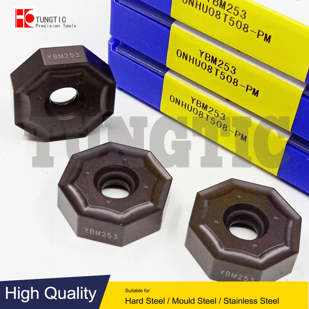 

Фрезерный резак ONHU08T508-PM YBM253, инструмент с ЧПУ, токарный станок, инструменты для обработки, токарный инструмент, токарные инструменты для металла, вставки ONHU 08T508 PM