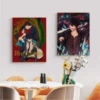 blue exorcist good quality prints and posters kraft paper vintage poster wall art painting study stickers wall painting