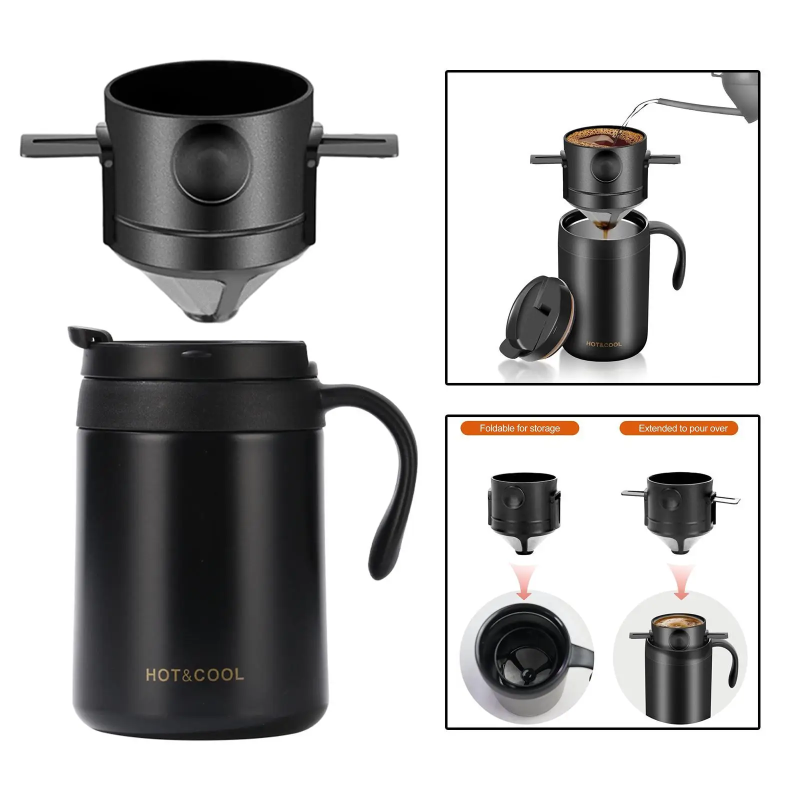 Набор кофеварки с капельницей для пикника туризма домашнего офиса