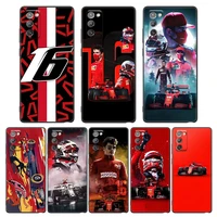 charles leclerc number 16 phone case for samsung a7 a52 a53 a71 a72 a73 a91 m22 m30s m31s m33 m62 m52 f23 f41 f42 5g 4g tpu case