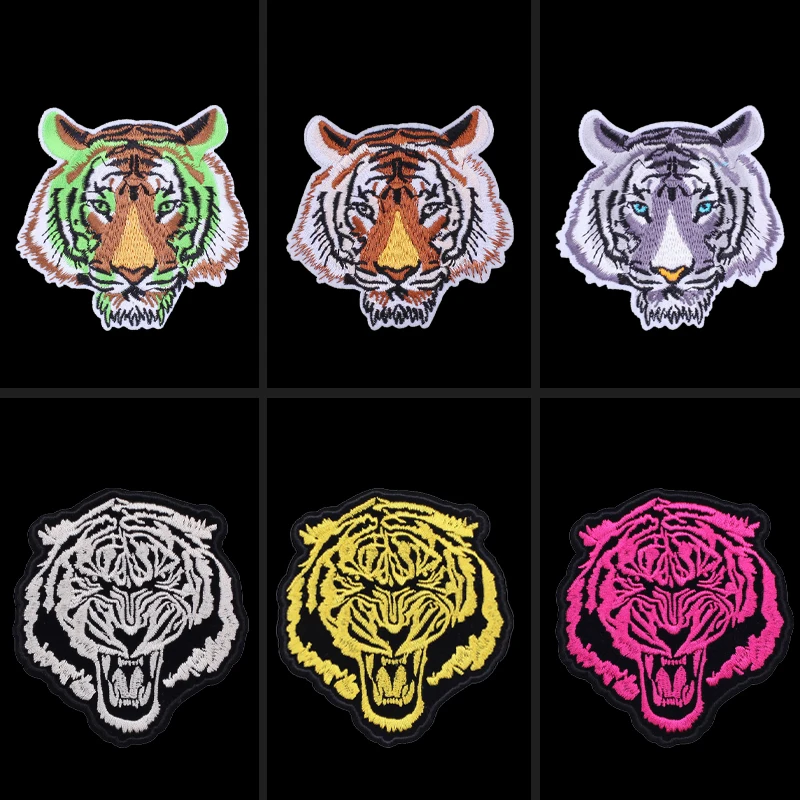 

Embroidery Patch Handmade Apparel Accessories Badges Patch Cute Tigers 2022 New Couture Sticker Iron on Transfers for Clothing