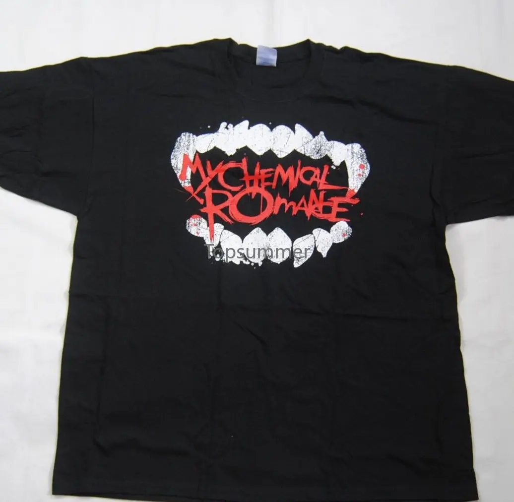 

Tops Men T Shirt My Chemical Romance Teeth Wreckage We Rise T Shirt New Mcr Three Cheers