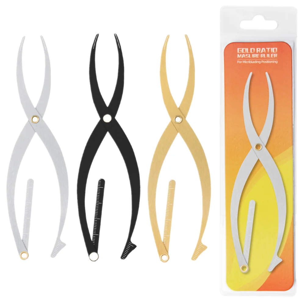 1 шт. линейка из нержавеющей стали для нанесения татуировки