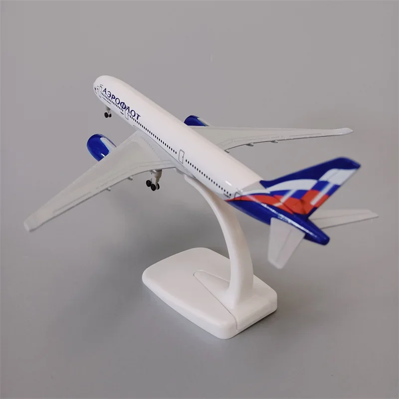 Модель самолета из сплава алюминия Aeroflot Airbus 350 A350
