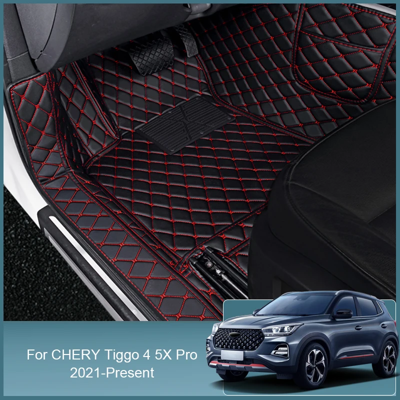 

Автомобильный 3D коврик для ног из искусственной кожи для Chery Tiggo 4 5X Pro 2021-2024, напольный ковер, протектор, водонепроницаемый коврик, автомобиль...
