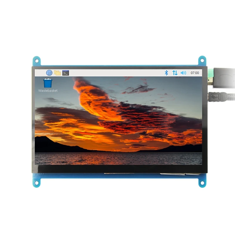 

7-дюймовый емкостный сенсорный экран 800X480 для Raspberry Pi 3B +/4B