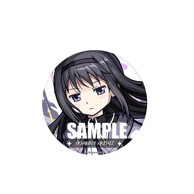 Puella Magi Madoka Magica Аниме Фигурка Kaname Miki Sayaka Металлический лазерный значок Персонаж