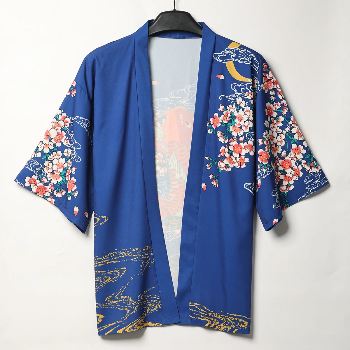 Женское кимоно с рукавом 3/4 японская шаль кардиган накидка