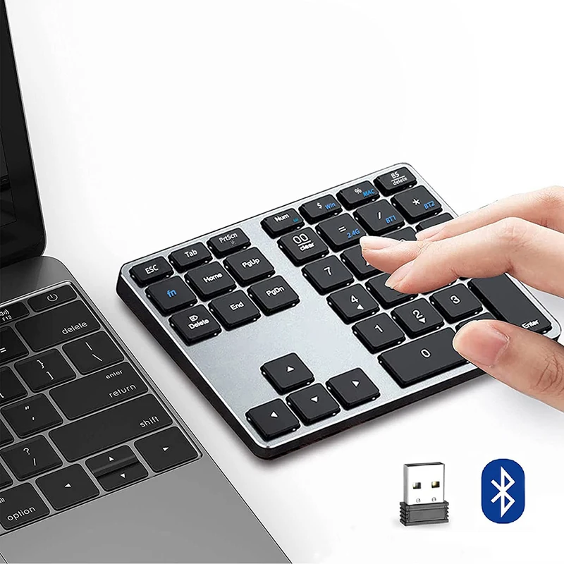 

Bluetooth-подставка SeenDa, 2,4 ГГц, 35 клавиш, алюминиевый