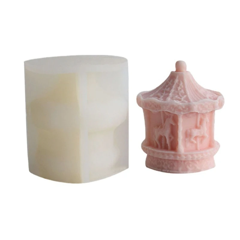 

Форма в виде карусели для изготовления свечей, силиконовые формы, орнамент из смолы, форма для изготовления мыла из эпоксидной смолы N84C