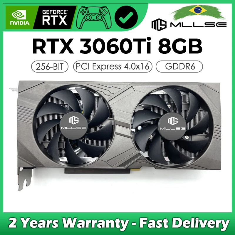 

Оригинальная графическая карта MLLSE GeForce RTX 3060Ti 8 Гб GDDR6 GPU PCI-E 4,0x16 3,5-бит NVIDIA GPU RTX3060Ti 8G игровая видеокарта