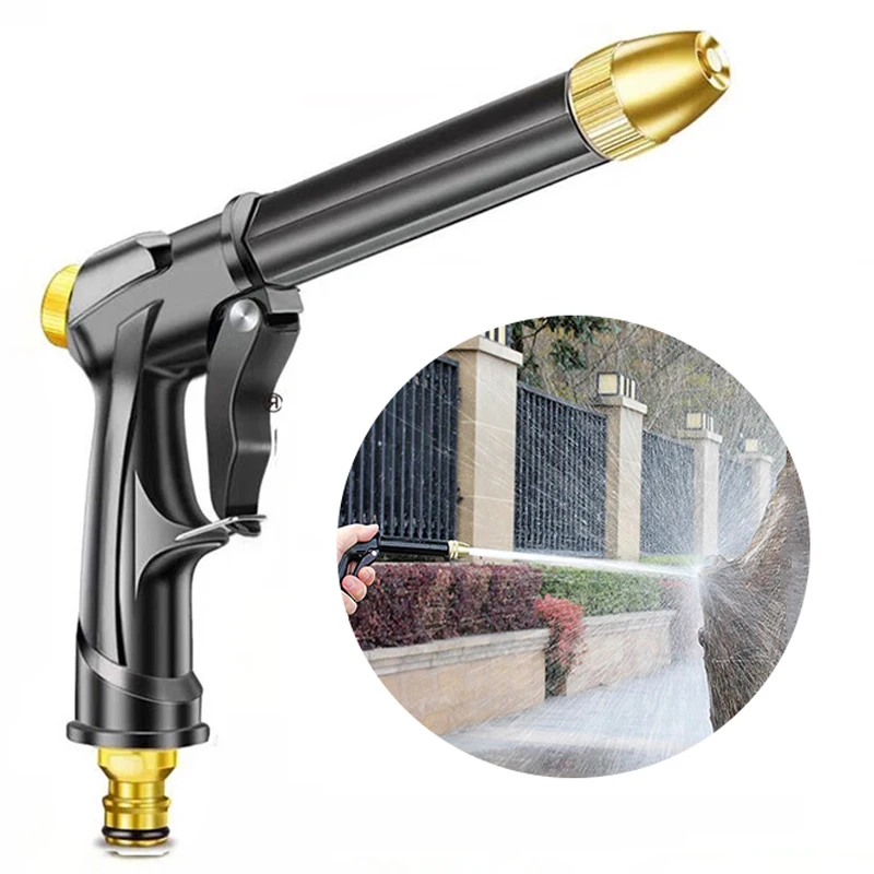

High Pressure Sprinkler Water Gun Adjustable Car Washers Water Gun Nozzle Garden Watering Hose Nozzle Car Cleaning Washing Tool