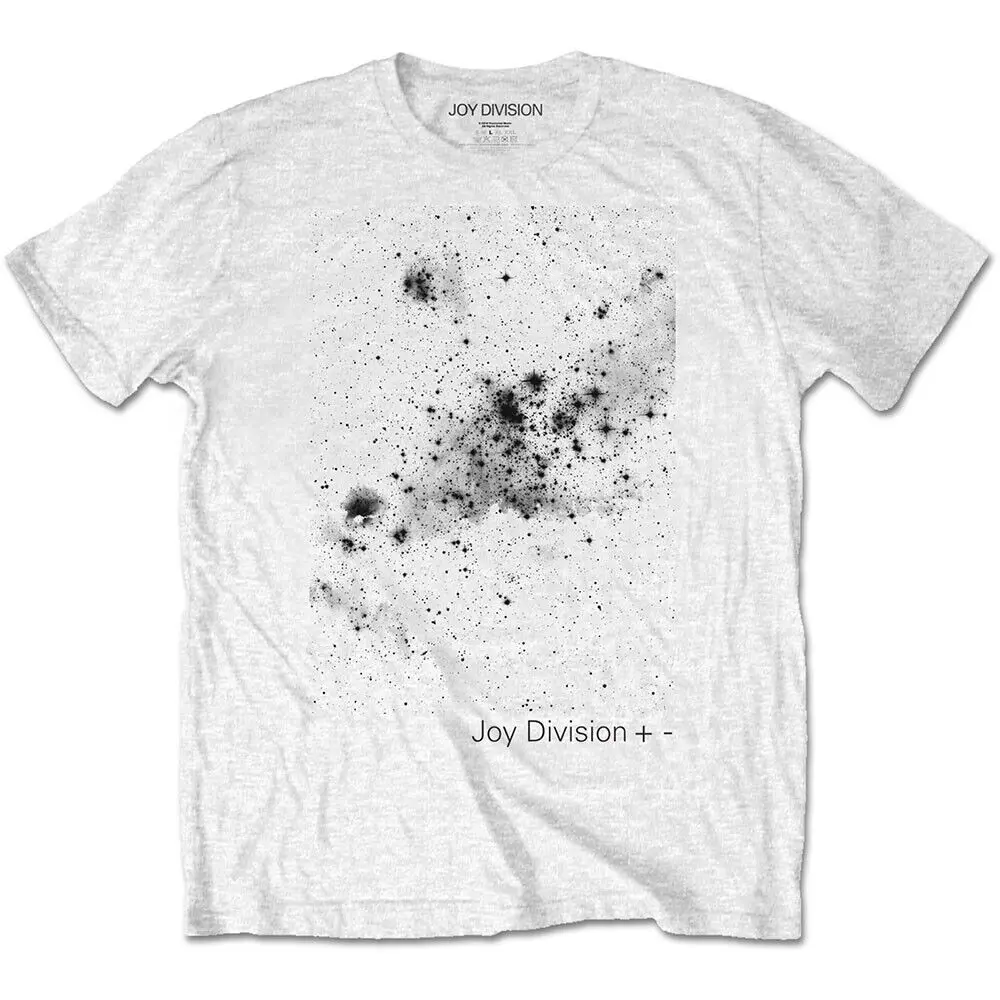 Мужская футболка Joy Division Plus с минусом среднего размера белая