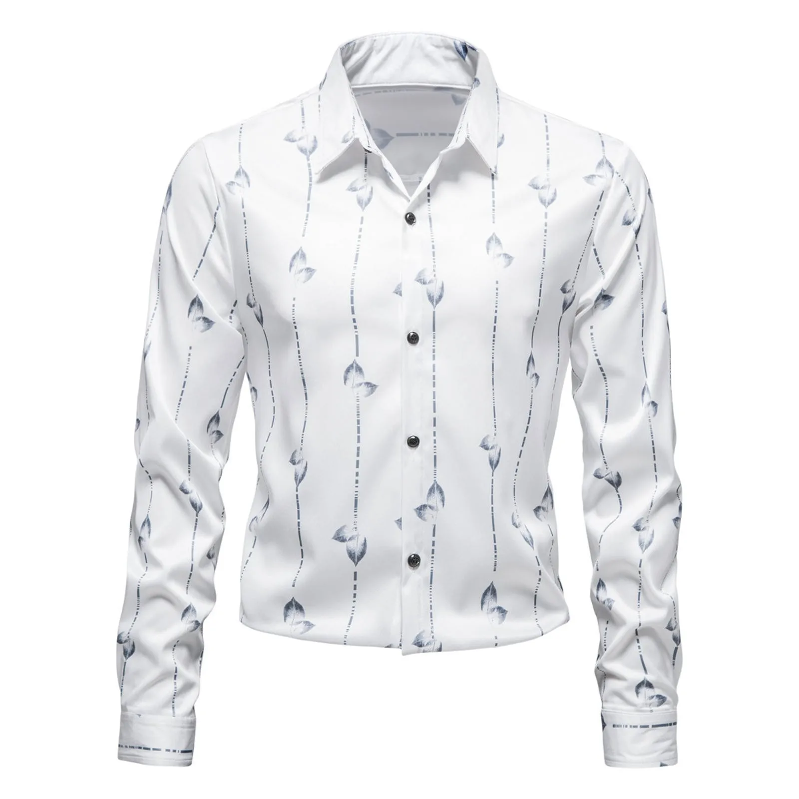 

Men's Fall Winter Loose Top Shirt Cotton Casual Loose Printed Blouse Top Lapel Long Sleeve Fashion Casual men shirts long sleeve