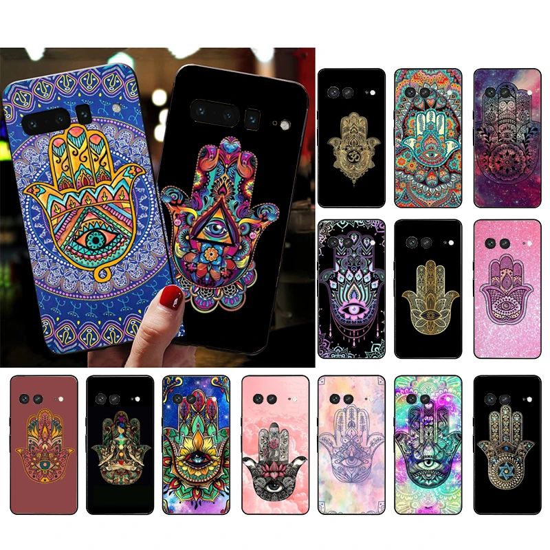 

Hamsa Hand Phone Case for Google Pixel 7 Pro 7 6A 6 Pro 5A 4A 3A Pixel 4 XL Pixel 5 6 4 3 XL 3A XL 2 XL