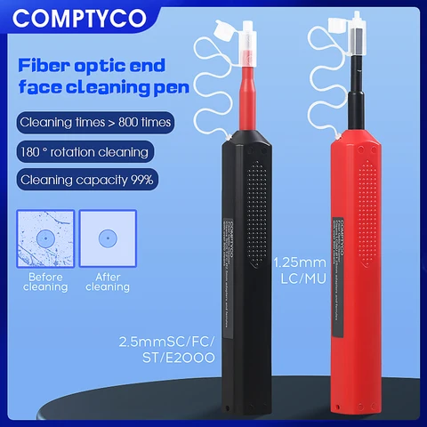 COMPTYCO FTTH Инструмент для чистки оптического волокна 2,5 мм LC MU 1,25 мм SC FC ST LC Разъем Оптический умный очиститель