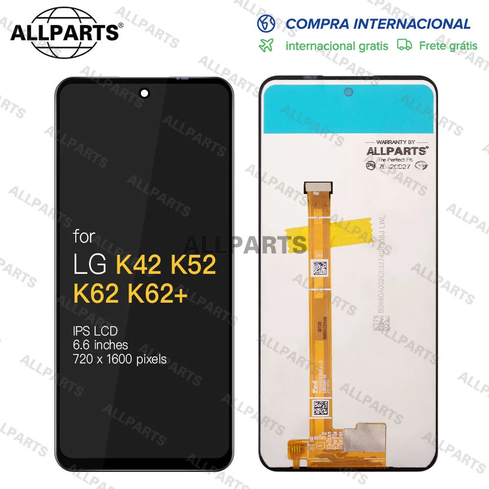 

6.6 " Display for LG K62 K52 K42 K62 + LCD Touch Screen original LMK420 LMK520 LMK525H LMK525