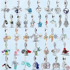 Подходит для оригинального браслета Pandora, изготовление ювелирных изделий, Лидер продаж 2022, подвески из стерлингового серебра 925 пробы для путешествий, астронавта, мотоцикла