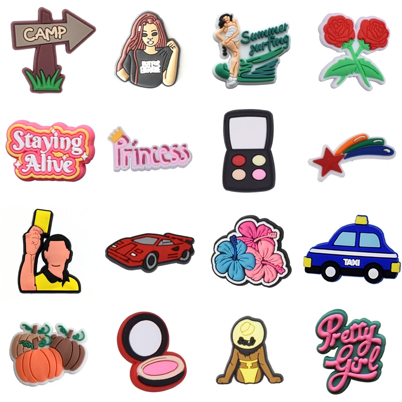 

Лидер продаж, подвески для обуви из ПВХ, аксессуары для мальчиков и девочек, искусственные подарки, булавки с пряжкой, украшения, подходят для сандалий, браслет