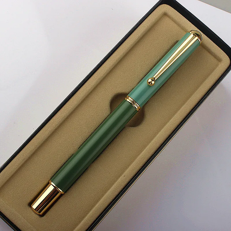 

1PC Luxury Metal Fountain Pen Elegant Retro Morandi Color Fountain Pen Business Gift Pens Office Student School Stationery
