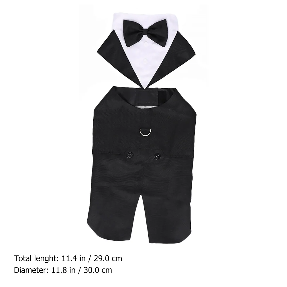 

Pet Tuxedo Dog Wear Wedding Suit Outfits Dogs Elegant Costume Dressy Blouses Weddings