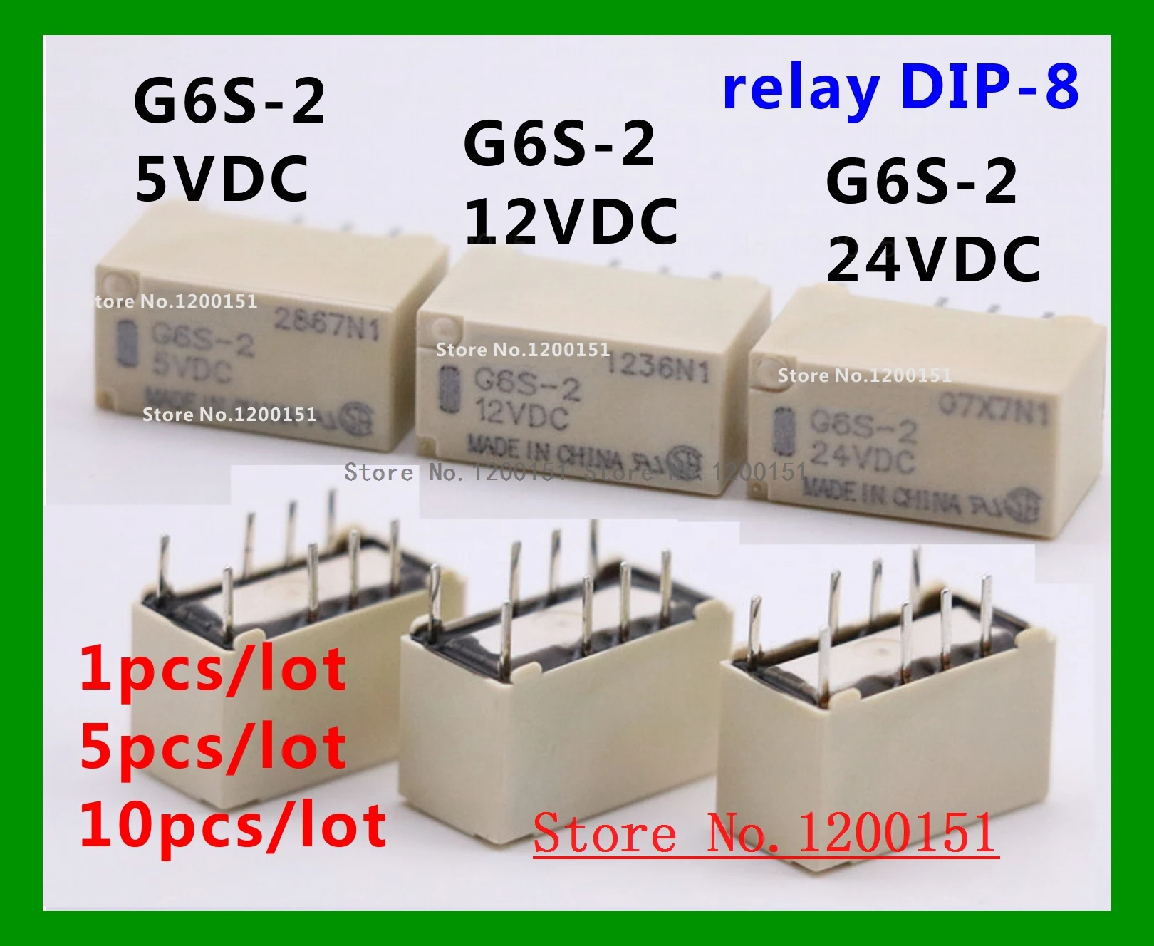 G6S-2-3VDC G6S-2-4.5VDC G6S-2-5VDC G6S-2-12VDC G6S-2-24VDC реле DIP-8
