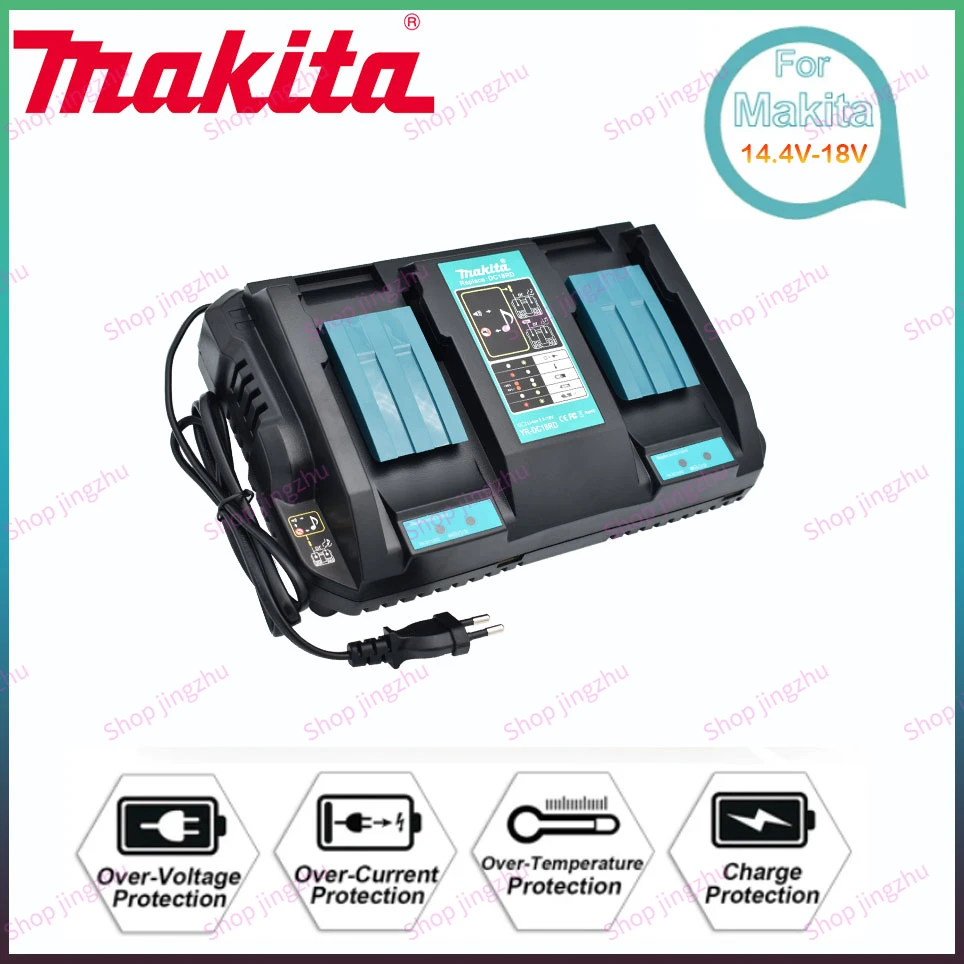 

Original DC18RD Double Charger Li-ion Rechargeable Battery Charger for Makita 14.4V 18V BL1850 BL1830 BL1860 BL1840 BL1415