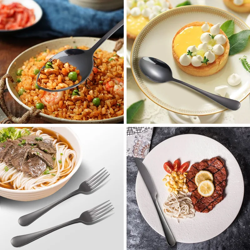 

Kitchen Utensils Cutlery Tableware Set Cutlery Sets Dinner Set Stainless Steel For Spoons Forks And Knives Kitchenware Flatware