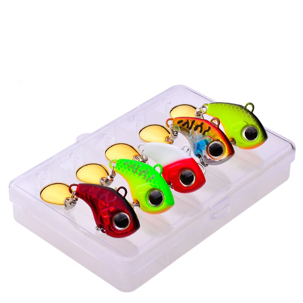 

5Pcs/lot Rotating Metal VIB Vibration Bait Spinner Spoon Fishing Lures 5g 10g 20g Jigs Trout Winter Baits Tackle Pesca