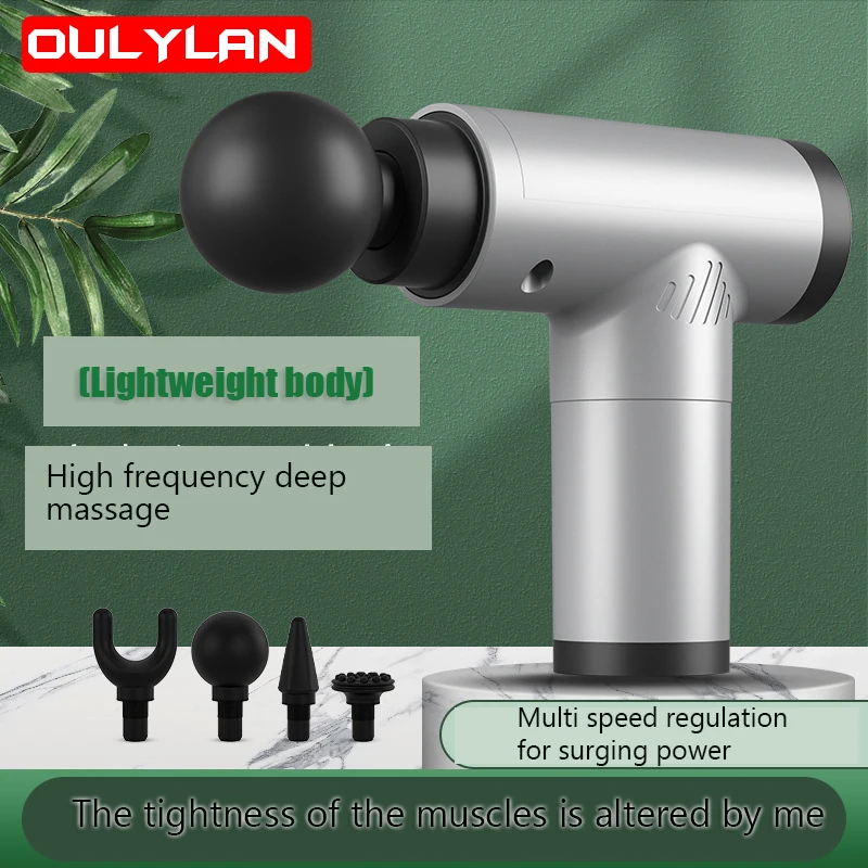 

Oulylan Mini Massage Gun Deep Tissue Muscle Electric Massager Pain Relief For Body Neck Back Relaxation Fitness Slimming