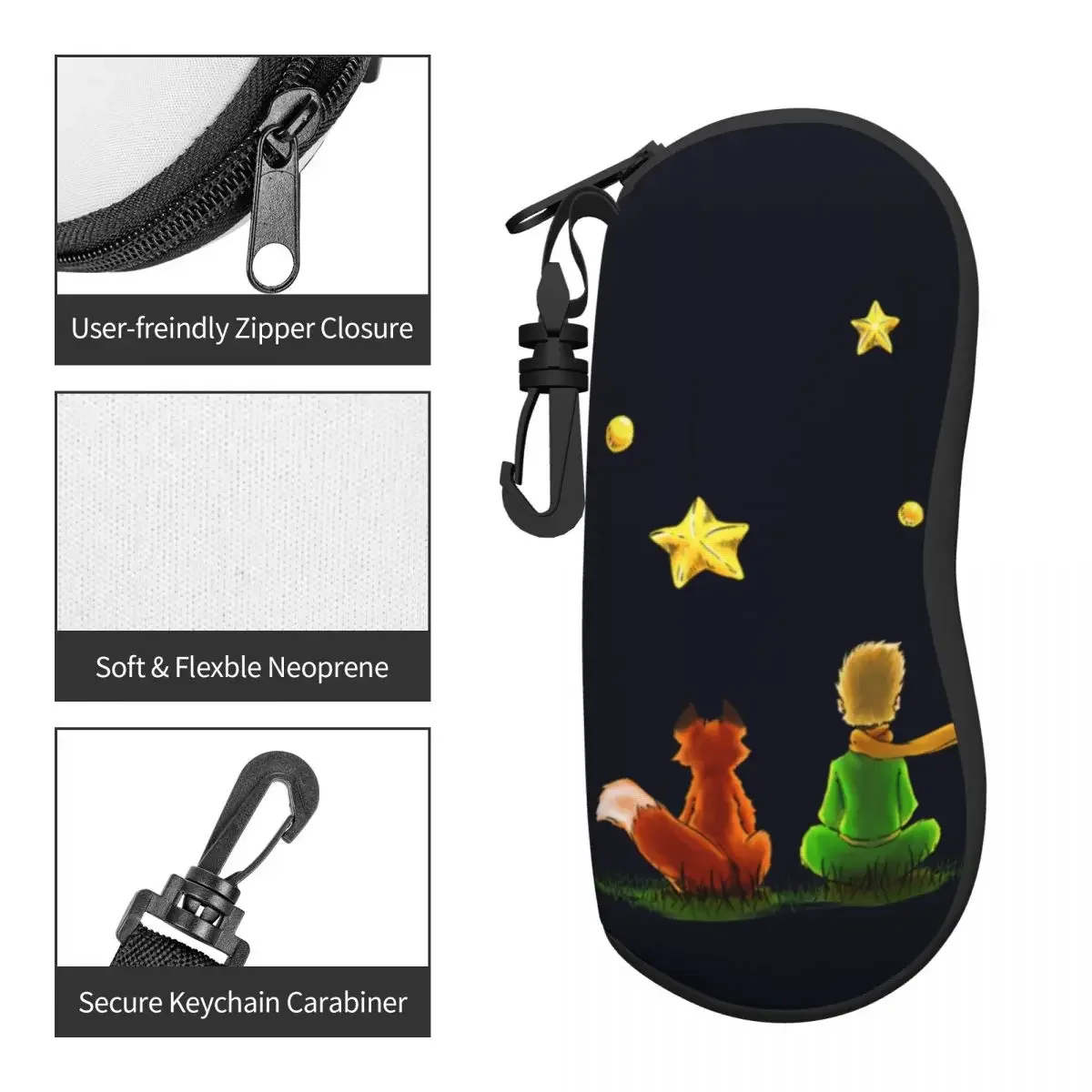 Очки для путешествий Little Prince вертикальные маленькие смотрятся на s Мягкий футляр