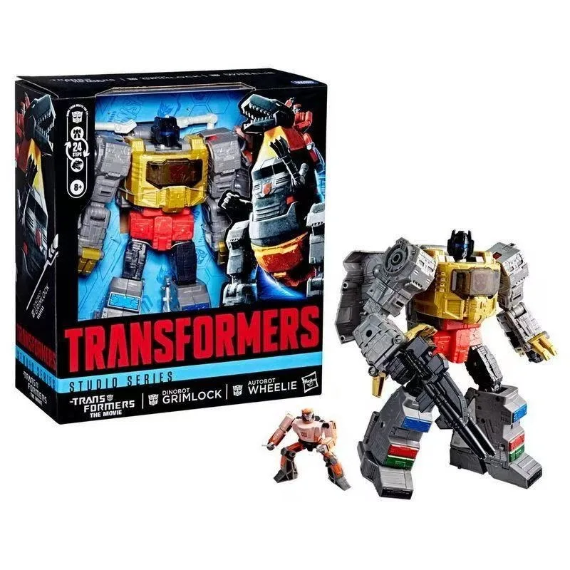 Фото В наличии игрушки Takara Tomy Transformers Studio Series SS-86 Grimlock&Wheelie, коллекционные модели роботов, фигурки, игрушки, подарки №4