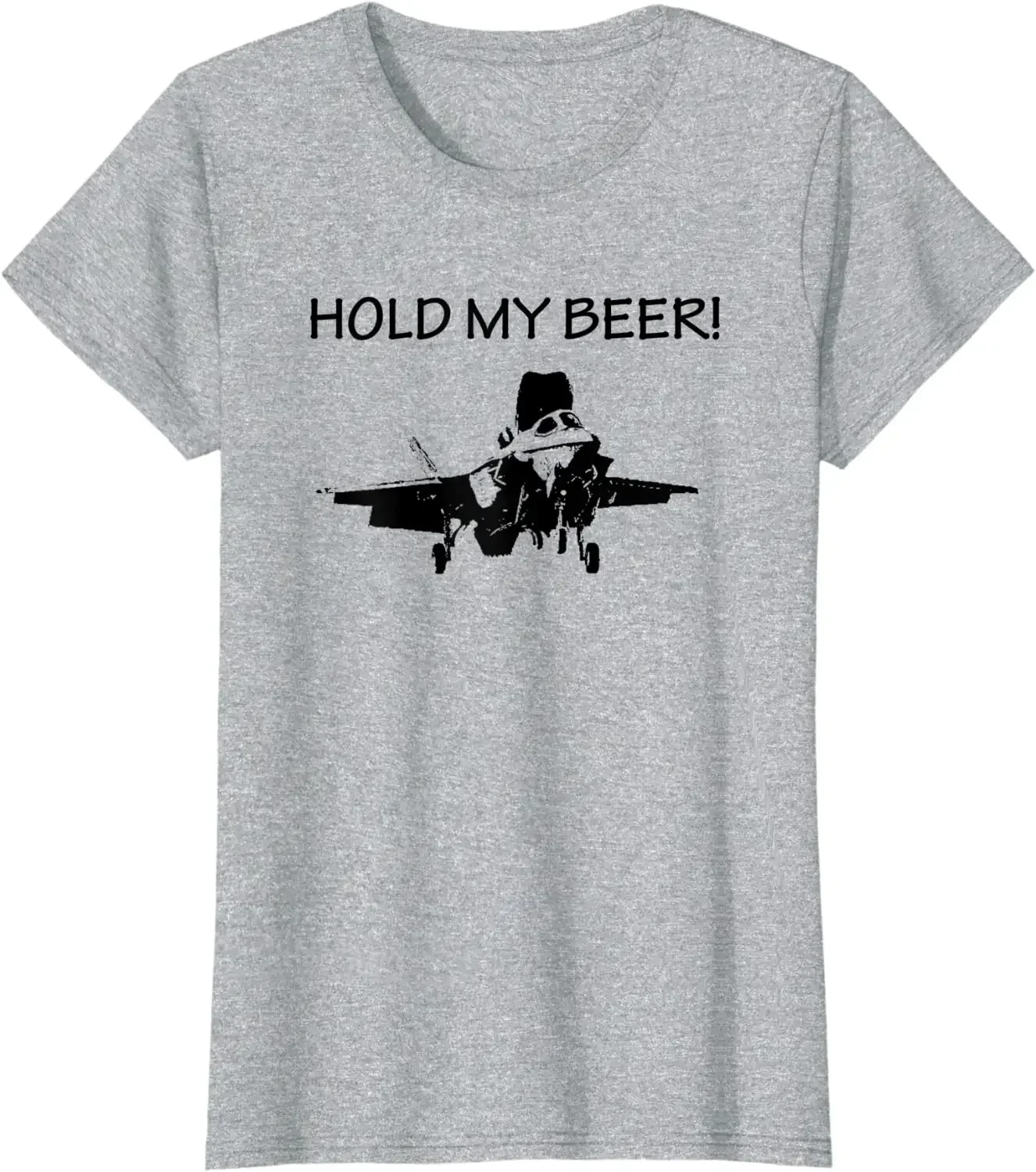 F-35B Lightning STOVL JSF Hold My Beer Военный самолет Мужская футболка с коротким рукавом