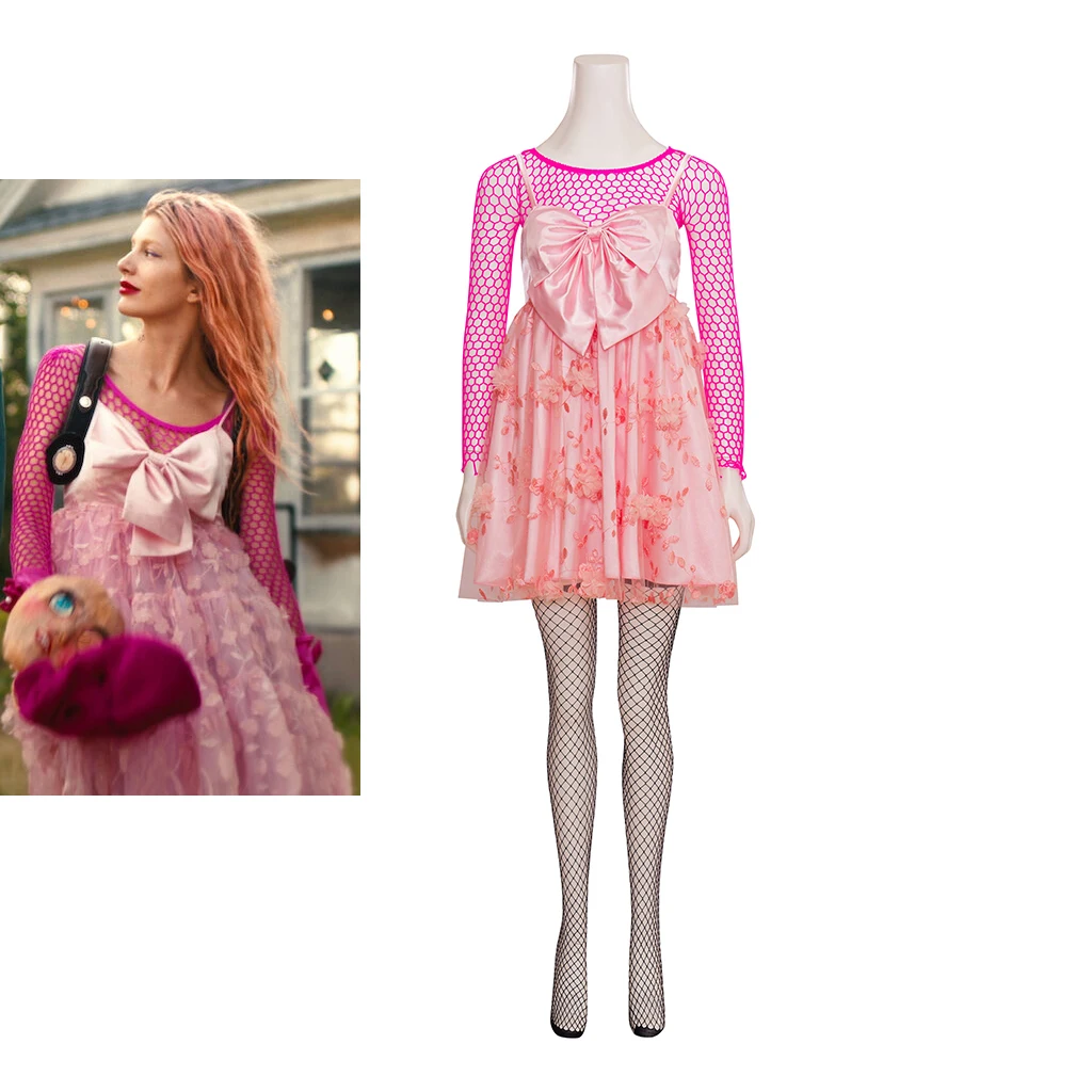 Костюм для косплея по мотивам фильма Мармелад розовое платье привлекательное