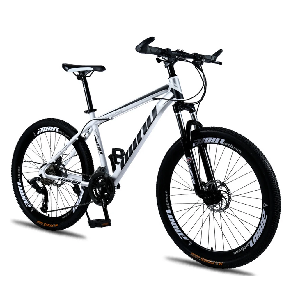 

26inches Mountain Bikes Outdoor Riding Dual Disc Brake Ordinary Pedal Multi-function Variable Speed Bicycles High Carbon Steel