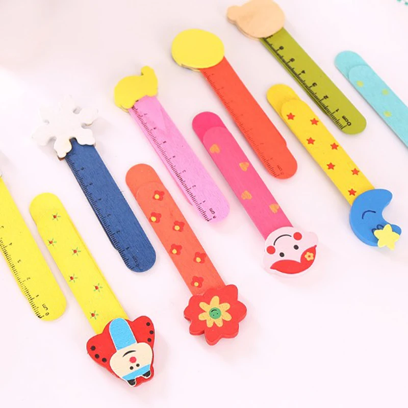 15 шт. деревянные Мультяшные закладки для книг животных |