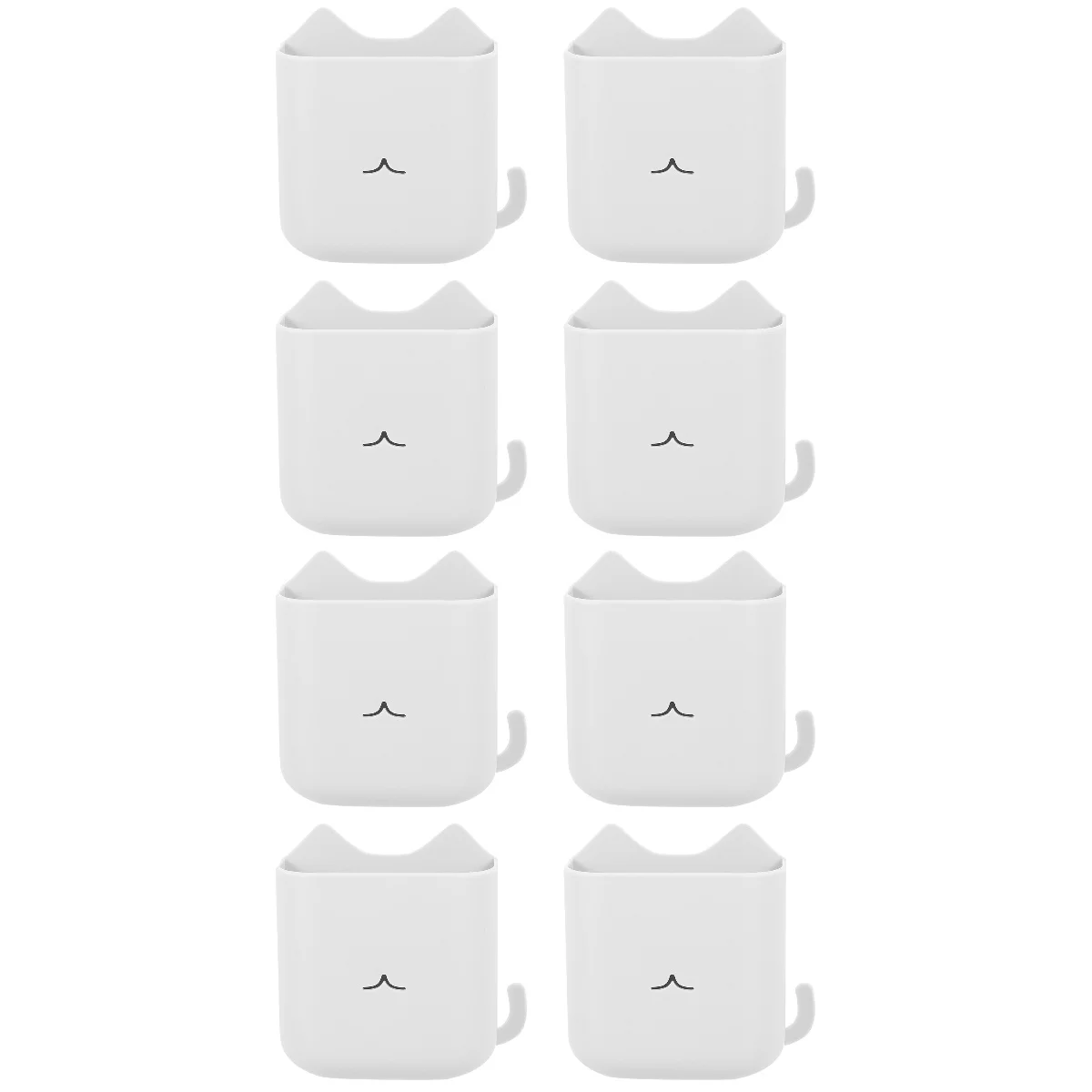 

8 Pcs 1 Set Wall-mounted Storage Cases Durable Simple Storage Organizers