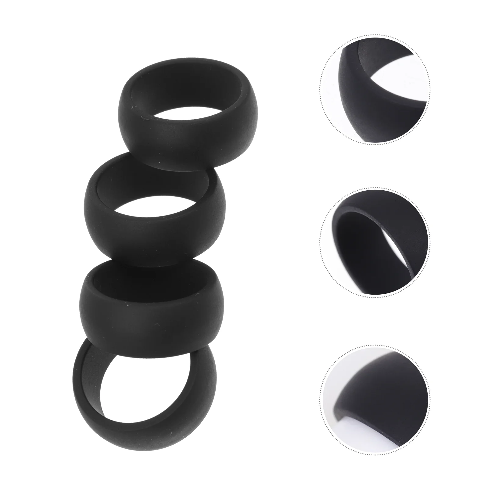 

Ring Silicone Wedding Rings Men Band Mens S Sports Bands Rubber Pennis Finger Softer Engagement Covers Black Athletic Baseball