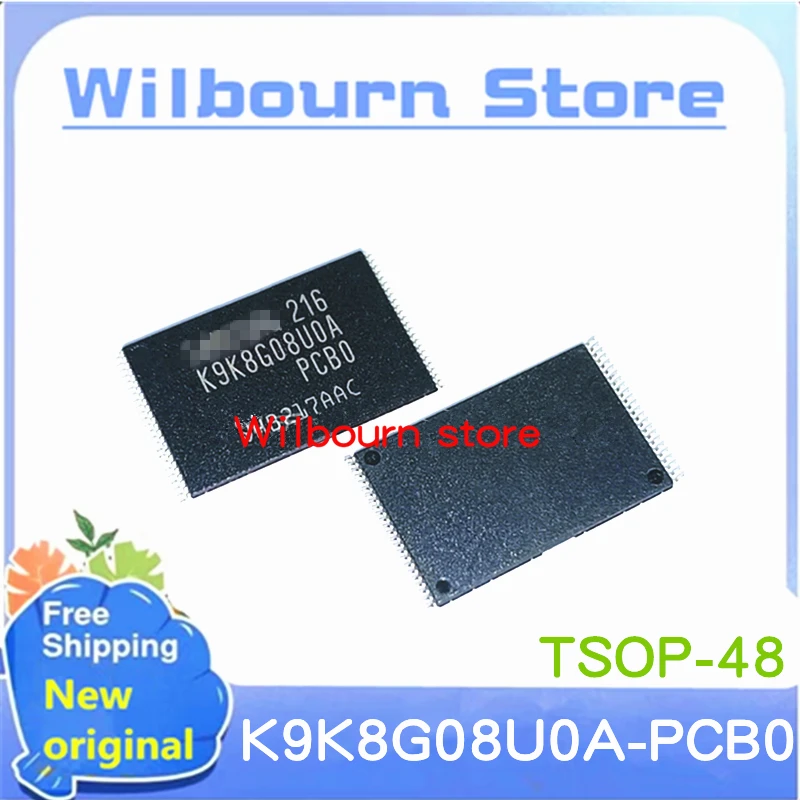 5 шт./лот K9K8G08U0A-PCB0 K9K8G08U0A K9K8G08UOA PCB0 TSOP48 новый оригинальный чип памяти