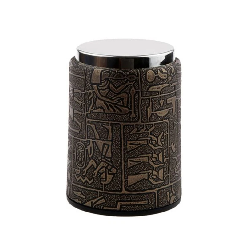 

Кожаная чашка Египетский шейкер чашка Тихая встряхивающая развлекательная чаша высшего качества