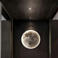 creative universe moon wall lamp for bedroom modern living room bedside led earth chandelier stairs aisle wall background light