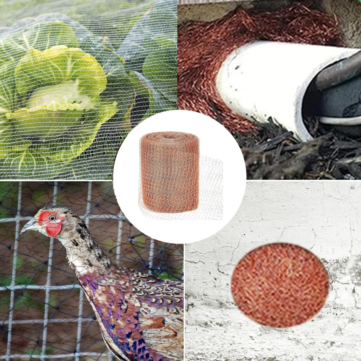 Портативная Медная Сетка Для Сада Защита От Насекомых U-образные Ножки Дизайн