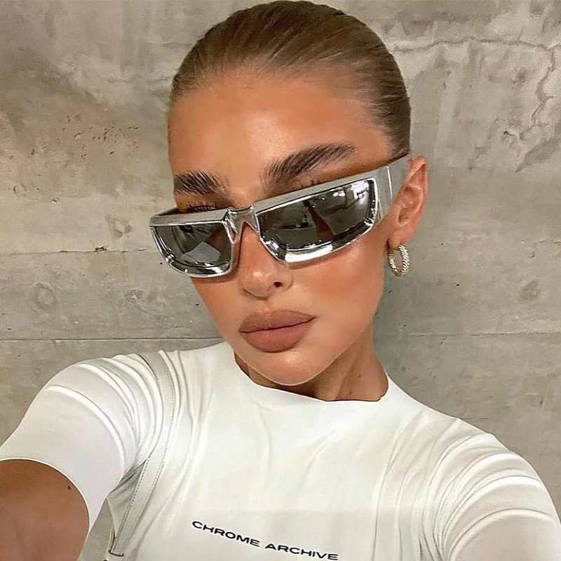 

Fashion Square Sunglasses Woman Rectangle Vintage Punk Sun Glasses Female Personality Hip Hop Small Frame Oculos De Sol